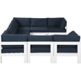 thumbnail image 4 of Meridian Furniture Nizuc Sectionnel Modulaire de Patio Extérieur Bleu Marine, 4 of 8