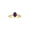 Amethyst, variant on Rings for Women 14K Gold Plated Silver Classic Style Birthstone Ring 7X5MM Oval Gemstone & Diamonds October Pink Ice Jewelry for Women Size 8