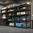 thumbnail image 3 of HOKEEPER Heavy Duty Storage Shelves 5-Tier Adjustable Garage Shelves for Storage 2600LBS, 35.43"W x 15.74"D x 72.05"H Commercial Industrial Shelving Units for Garage Pantry Kitchen Black, 3 of 9