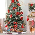 thumbnail image 4 of FMSHPON Hello Halloween Xmas Christmas Tree Skirt Stand Mat for Holiday Party Decoration Indoor Outdoor 48 inches, 4 of 6