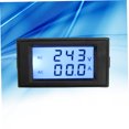thumbnail image 3 of OULII 1Set LCD Digital Display Voltage Current Meter Plug In Volt Meter Electricians Technicians 3.1x1.7x1.3in, 3 of 8
