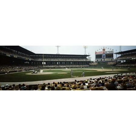 Spectators watching a baseball match in a stadium US Cellular Field Chicago Cook County Illinois USA Canvas Art - Panoramic Images (18 x (Best Stadiums In The Us)