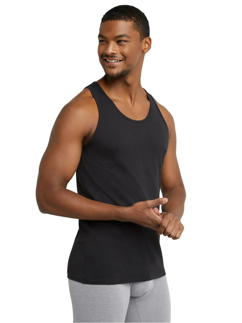 Hanes Originals Men's Dyed Tank, Stretch Cotton Tank, 3-Pack