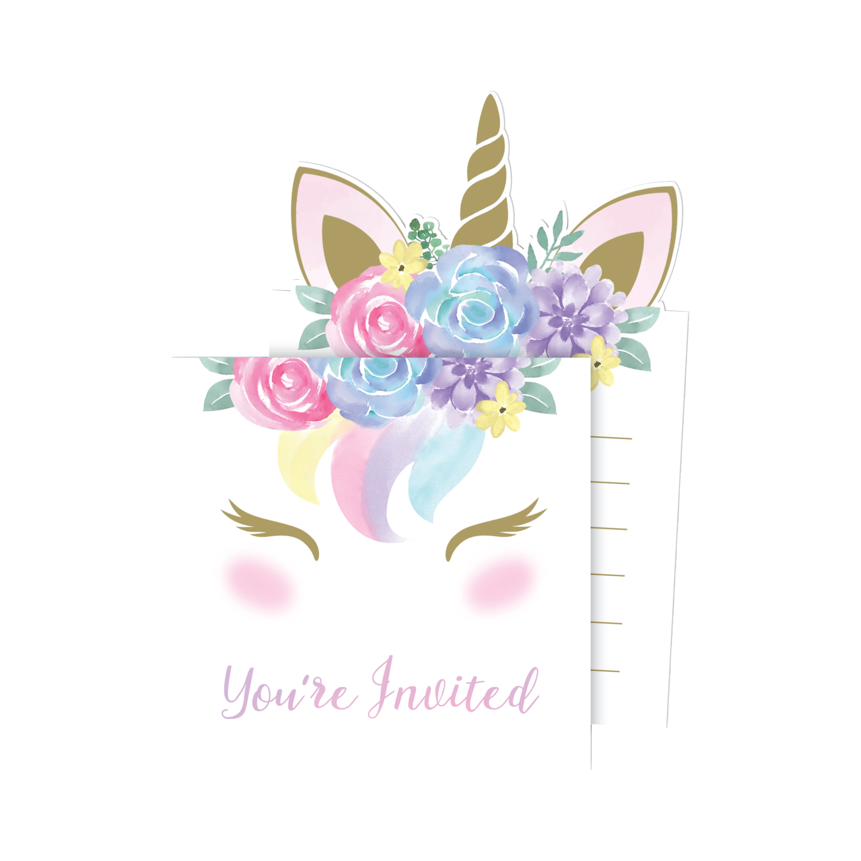 Unicorn Baby Shower Invitations, 24 