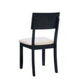 thumbnail image 6 of Linon Jordan Wood Set of Two Dining Chairs in Dark Charcoal Gray, 6 of 18