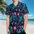 thumbnail image 5 of High Quality Hawaiian Shirts for Men Short Sleeve Aloha Beach Shirt Floral Summer Casual Button Down Shirts Blouses NGAK8U, 5 of 7