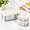 Vanilla set of 3: 1*40OZ + 2 *9 OZ, variant on ZA-Navy-47OZ-SetOf2 Stainless Steel Bento Lunch Box Set of 2