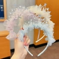 thumbnail image 3 of Children's Princess Super Immortal Crown Headpiece Hair Hoop Girl's Birthday One Year Old Photo Headband Baby Stylish Hair Clip, 3 of 9