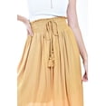 thumbnail image 4 of Falda midi con cintura smock Roman Fashion /Juvenil, 20217 (Mostaza) ocre CH, 4 of 5