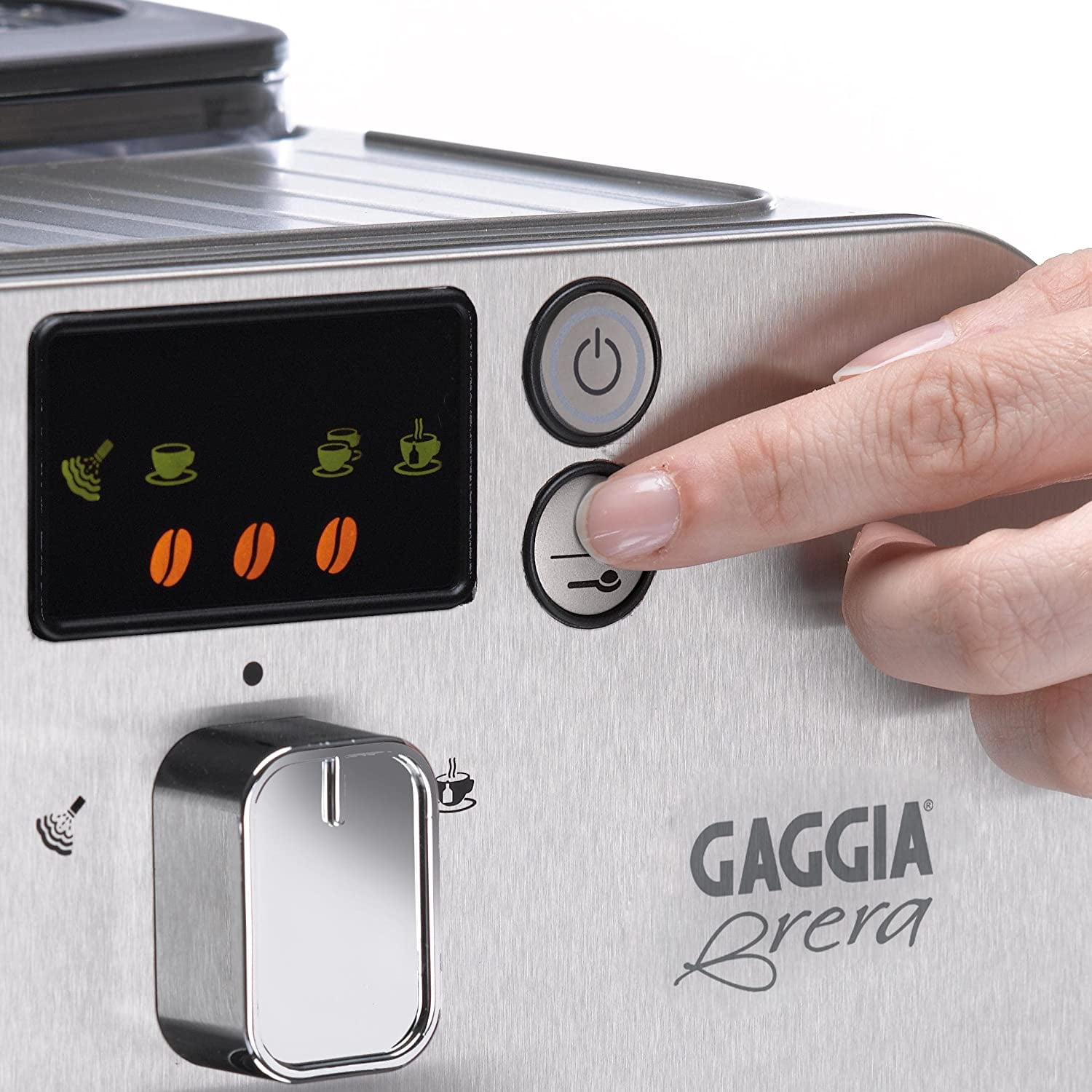 Gaggia Brera 15 Bar, 2-Cup Stainless Steel Espresso Machine