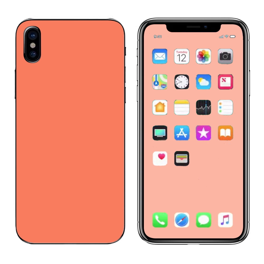 Skins Decals For Apple Iphone X 10 / Solid Salmon Color