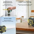 thumbnail image 5 of 3-in-1 Digital Measuring Tape with LED Display, Laser Rangefinder for Accurate Area Volume Measurement, AutoLock Function, Perfect Gift for Men, 5 of 12