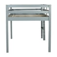 thumbnail image 5 of Noble House Modern Tilda Twin Loft Bed, Solid Rubber Wood Frame with Ladder, Spacious Under for Kids, Grey, 5 of 11
