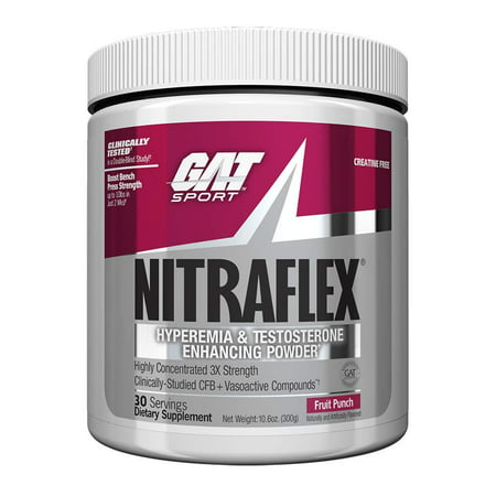 - NITRAFLEX - Testosterone Enhancing Powder, Increases Blood Flow, Boosts Strength and Energy, Improves Exercise Performance, Creatine-Free (Fruit Punch, 30.., By (Best Way To Increase Blood Flow)