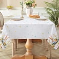 thumbnail image 4 of Easter Tablecloth 60×84 inch, Spring Summer Waterproof Bunny Table Cloth Washable, Stain Resistant Cloth Table Cover for Party Picnic Dinner Decor (Rabbit), 4 of 6