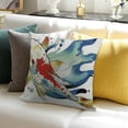 thumbnail image 3 of BANET Black and White Throw Pillow Cushion Cover, Fantasy Theme Mythological Seahorse Pattern Design Print, Decorative Square Accent Pillow Case 24x24in, 3 of 5