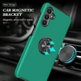 thumbnail image 4 of Ring Stand Case for Samsung Galaxy A32 5G, Dual-Layers Shockproof Protective Cover with Magnetic Rotated Ring Holder, Heavy Duty Camera Lens Protection Rugged Case for Samsung Galaxy A32 5G, Darkgreen, 4 of 7