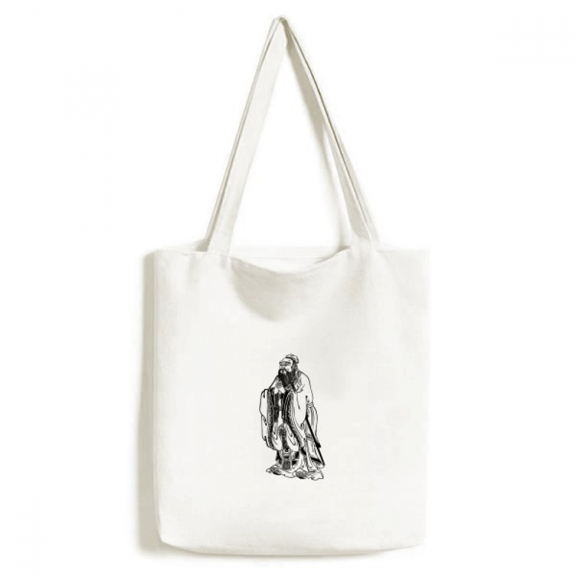 Dao China Lao Tzu Tote Canvas Bag Shopping Satchel Casual Handbag