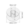 thumbnail image 2 of Unique Bargains Plastic Bobbins Embroidery Bobbins with Case for Sewing Machine Clear, 25 Pack, 2 of 7