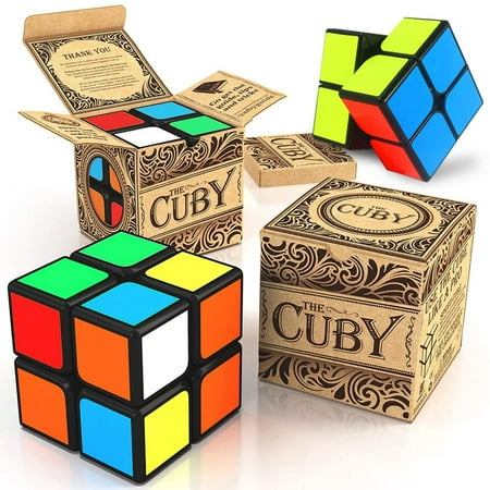 aGreatLife The Cuby - The Best Two-Layer Brain Teaser 2x2 Cube - Perfect For Beginners - Hours of Fun In The Palm Of Your (Best Cube Cards By Color)