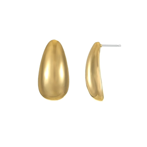 Time and Tru Goldtone Oval Drop Earring, 1 Pair