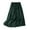 Green, variant on Half Length Skirt - Slim, Pleated, Retro Elastic Waist, Cotton and Linen Hem for Women