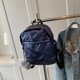 thumbnail image 5 of Bolsa Mochila impermeable con pompón y bolas mochilas escolares acolchadas para mujer de color sólido (azul) Likrtyny Para Estrenar, 5 of 6