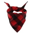 thumbnail image 2 of Perro Gato Collor Plaid Tipo Bufanda Saliva Decorativa Toalla Rojo Negro S Sunnimix Cuello del gato del perro del animal doméstico, 2 of 8