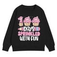 thumbnail image 2 of GiLiling Chandail 100e Jour d'École pour Filles, Mignon Graphique Preppy Chandail, Chemise à Manches Longues Surdimensionnée, Tenue Décontractée (Rose Clair, 3-4 Ans), 2 of 6
