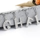 thumbnail image 3 of EeaseMX Llavero con letras del alfabeto, sencillo y elegante, de metal con diamantes de imitación, colgante para bolso, regalo de cumpleaños (letra B), 3 of 7