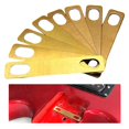 thumbnail image 6 of 8Pcs Guitar Neck Shims, Heightening Gasket 0.2mm, 0.5mm, 1mm Gold Durable Brass Shims for Brass Accessories Musical Instrument, 6 of 7