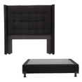 thumbnail image 1 of Box Base Cama Individual + Cabecera Titan Negro Dicasa  Titan Black, 1 of 8