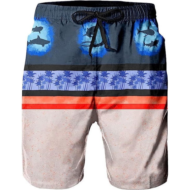 Pantalones cortos de playa para hombre, pantalones deportivos de secado rápido, estampado digital 3D de Europa y Estados Unidos