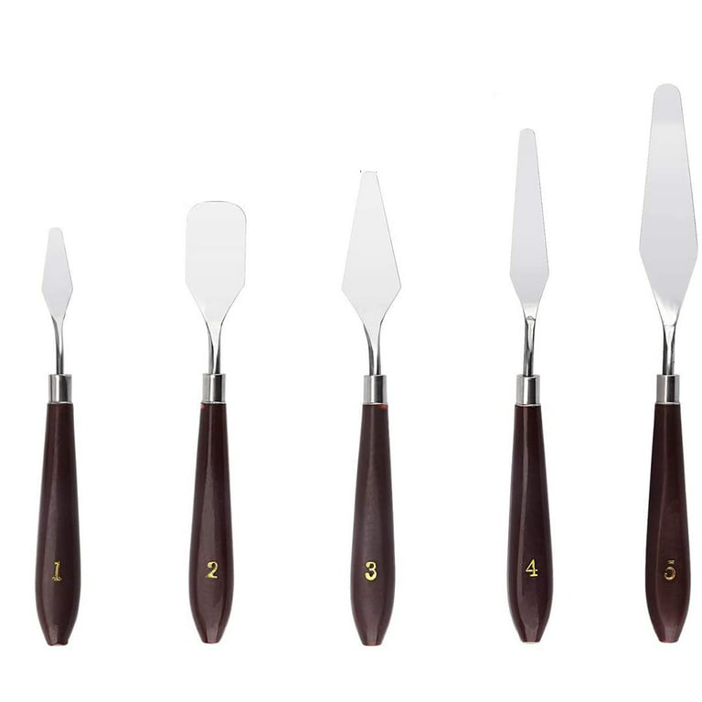 Dyiom 9 Pieces Stainless Steel Spatula Palette Knife Paint Scraper