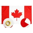 thumbnail image 1 of czcpp-Premium Drapeau du Canada, Drapeau Canadien en Polyester 210D Robuste, Feuille d'Érable Brodée, Illets en Laiton, 1 of 4