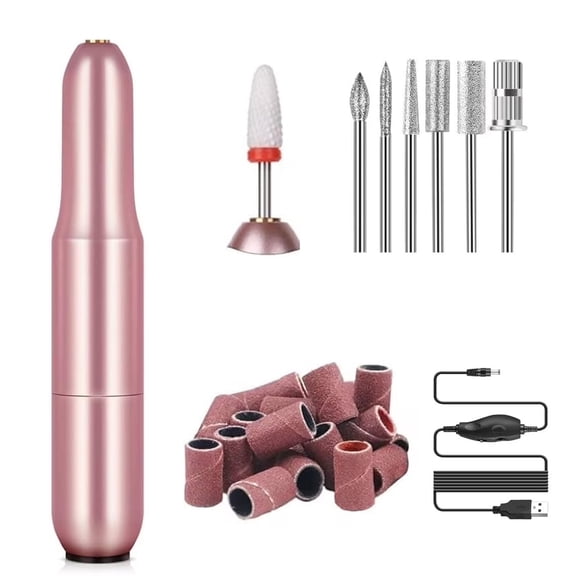 SIISLL Electric Nail Drill, 20000RPM Efile Nail Drill Professional Manicure with 6PCS Nail Drill Bits ,Portable Nail File & Salon Use Manicure Pedicure