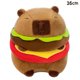 thumbnail image 1 of Kawaii söt hamburg Capybara plyschleksak fluffty plyschdocka simulering Capibara [DB] Brown, 1 of 4