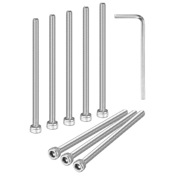 Uxcell 20-Pack M3 x 55mm Hex Socket Head Cap Screws Bolts, 304 Stainless Steel Machine Bolt Full Thread Precision Fasteners