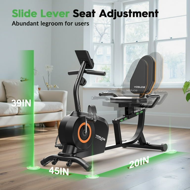 YOSUDA Recumbent Exercise Bike for Adults Seniors with Quick