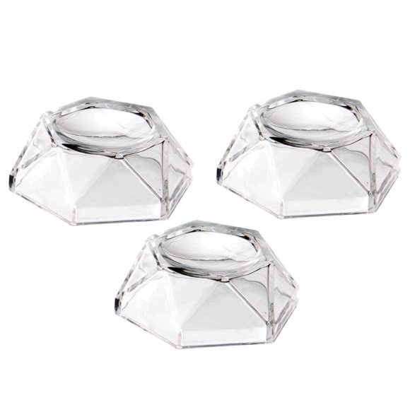 YSNOOWE 3Ud Soporte Acrílico Para Bola Redonda Transparente Base Decorativa Portátil Y