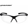 thumbnail image 4 of grinderPUNCH Full Lens Magnification Safety Glasses with Black Frame | Clear Lens | | Magnifying Reading Eyewear (+2.50 Diopter), 4 of 5