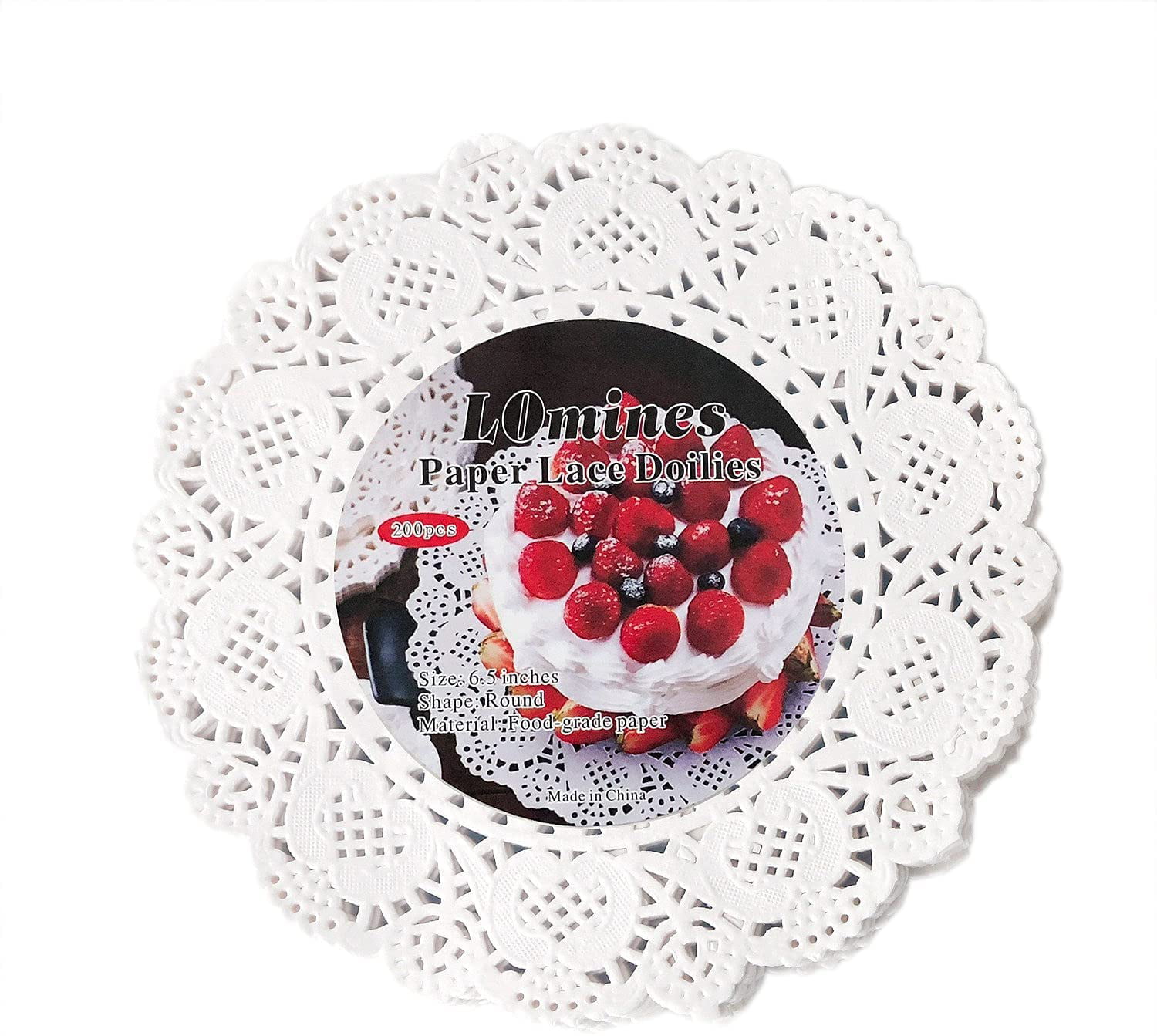80Pcs Lace Doily Wedding Party Cupcake Cookies Cake Round Paper Pads Place bd 