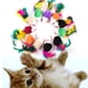 thumbnail image 3 of 10 Uds. De juguetes para gatos y ratones falsos, Mini juguetes para jugar con plumas coloridas, 3 of 3