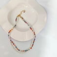 thumbnail image 5 of Cobre bañado en oro, perlas de agua dulce y cuentas de cristal multicolor, joven y dulce, estilo primaveral y veraniego, para usar en la playa, 5 of 5