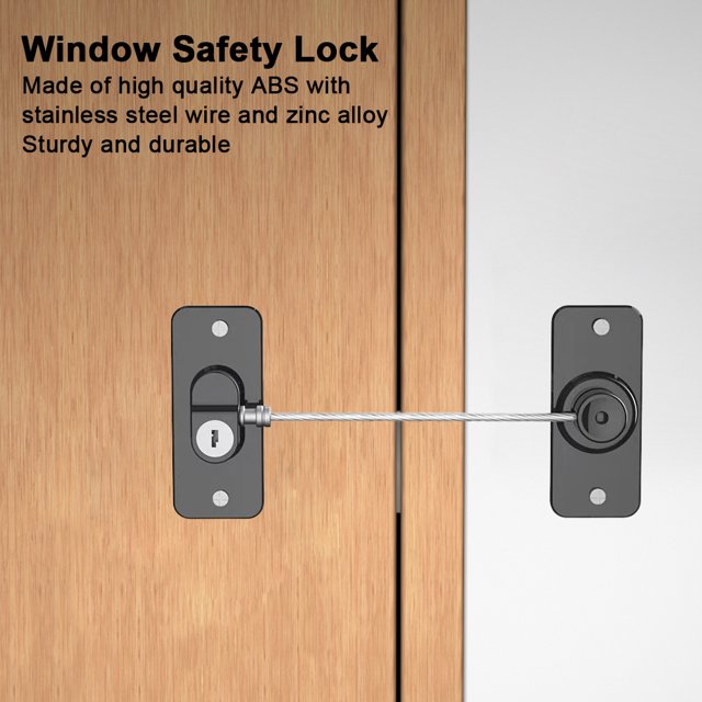 Cerradura para refrigerador, ventana autoadhesiva, captura de alambre, protección de seguridad para niños y bebés