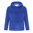 thumbnail image 6 of Zylanna Men's Pullover Hoodies, Long Sleeve Elastic Workout Running Hooded Sweatshirt Athletic Jacket with Pockets Blue Size S, 6 of 9