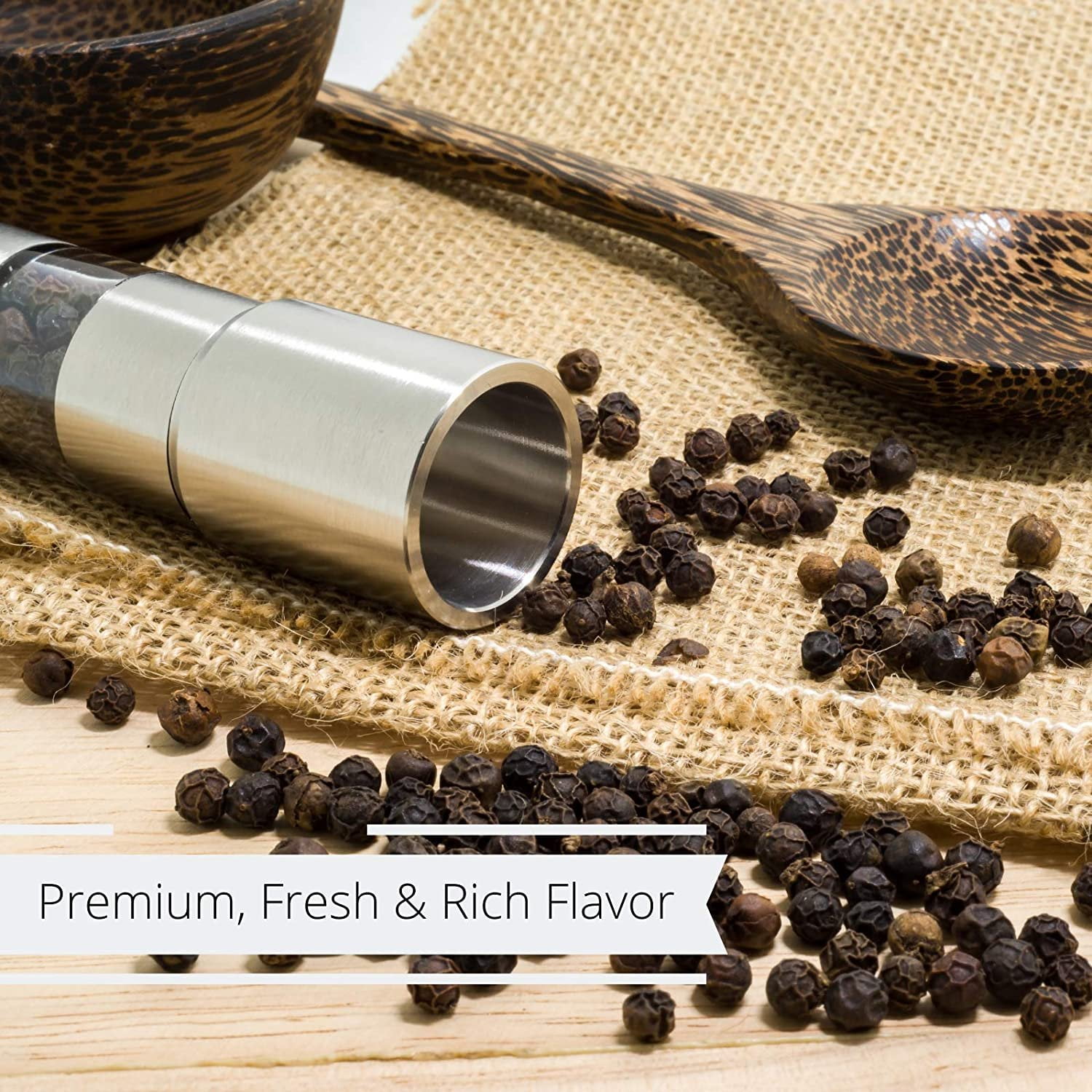 Gourmet Whole Black Peppercorns by It's Delish - 6 LBS Gallon Size Jug - Whole Black Pepper Restaurant Size Container - Premium Dried Peppercorns for Grinder Refill - All Natural, Kosher & Fresh