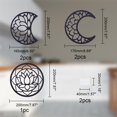 thumbnail image 2 of 5Pcs Moon Phase Wall Decor Wood Moon Phase Bohemian Wall Art Decor for Living Room Lotus Moon Phase Wall Hanging Bedroom Decor Home Wall Hanging Decor with Lotus Pattern Black DIY, 2 of 6