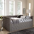 thumbnail image 2 of Bowery Hill Tufted Queen Daybed in Grey, 2 of 8