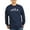 Navy, variant on CafePress - Evolution Of Man Hockey Player Long Sleeve T Shirt - Long Sleeve Dark T-Shirt
